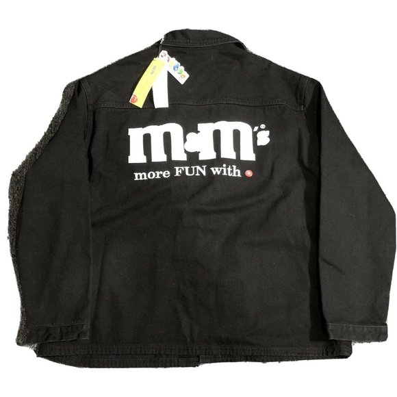NWT New PEACEBIRD x MM Medium Black colab men's jean jacket ~$140 - Picture 1 of 11